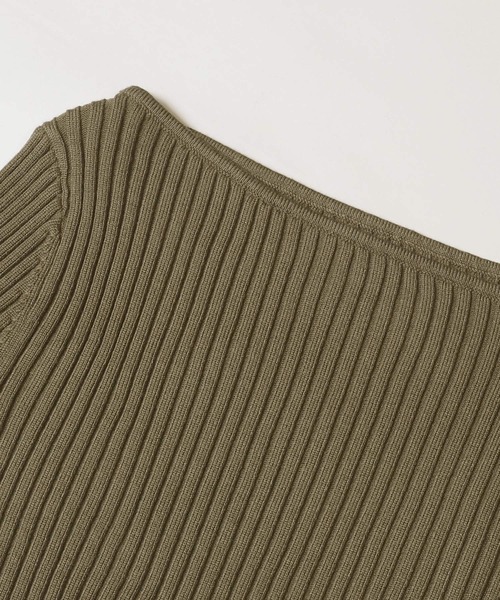 coca(coca)(コカ)の「ボートネックリブニットトップス(ニット/セーター・レディース・ブラック/カーキ・L/M/S)」の16枚目の写真
