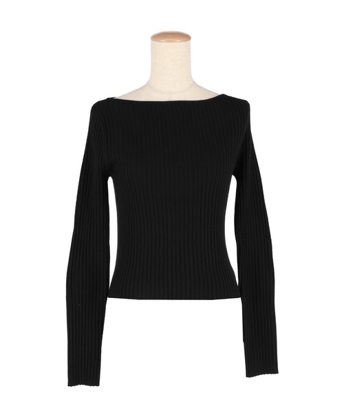 coca(coca)(コカ)の「ボートネックリブニットトップス(ニット/セーター・レディース・ブラック/カーキ・L/M/S)」の20枚目の写真
