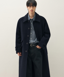 [オジョンギュXドローフィット] コンサイズウールワンダーバルマカンコート [NAVY]