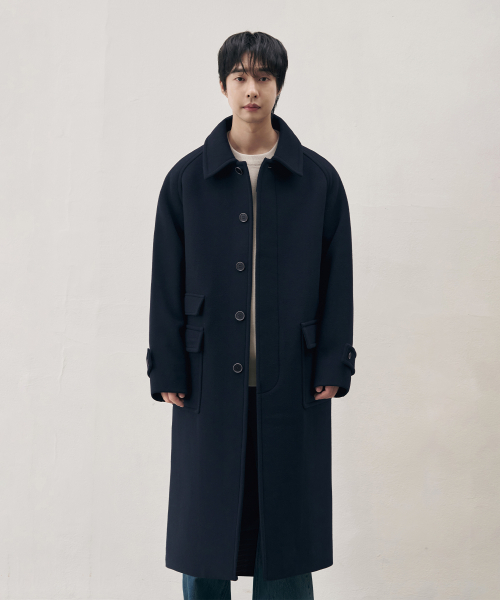 DRAW FIT（ドローフィット）の「[オジョンギュXドローフィット] コンサイズウールワンダーバルマカンコート [NAVY]（チェスターコート・メンズ・その他・MEDIUM/LARGE）」の5枚目の写真