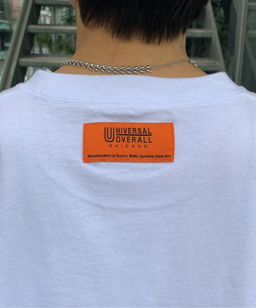 UNIVERSAL OVERALL(ユニバーサルオーバーオール)の「【別注】UNIVERSAL OVERALL/ユニバーサルオーバーオール スタンダードポケット無地ロンT(Tシャツ/カットソー・メンズ・サックスブルー/ブラック/ネイビー/オートミール/ホワイト・XL/L/M/S)」の9枚目の写真
