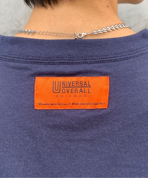 UNIVERSAL OVERALL(ユニバーサルオーバーオール)の「【別注】UNIVERSAL OVERALL/ユニバーサルオーバーオール スタンダードポケット無地ロンT(Tシャツ/カットソー・メンズ・サックスブルー/ブラック/ネイビー/オートミール/ホワイト・XL/L/M/S)」の19枚目の写真