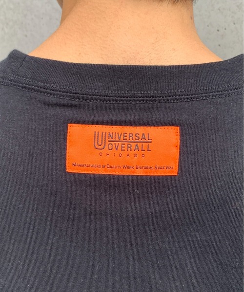UNIVERSAL OVERALL(ユニバーサルオーバーオール)の「【別注】UNIVERSAL OVERALL/ユニバーサルオーバーオール スタンダードポケット無地ロンT(Tシャツ/カットソー・メンズ・サックスブルー/ブラック/ネイビー/オートミール/ホワイト・XL/L/M/S)」の14枚目の写真