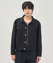 PRAIRIE（プレリー）の「ウォッシュドクロップトラッカージャケット（ブラック）（デニムジャケット）」