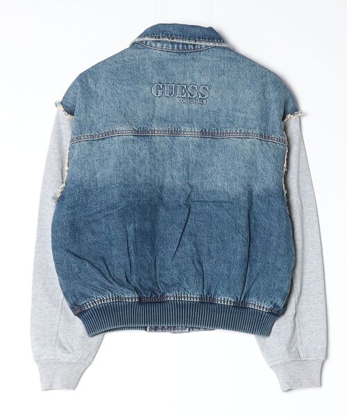 GUESS Originals Oversized Bomber Jersey Sleeves デニムジャケット