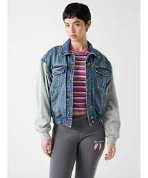 Guess | GUESS Originals Oversized Bomber Jersey Sleeves デニムジャケット(デニムジャケット)