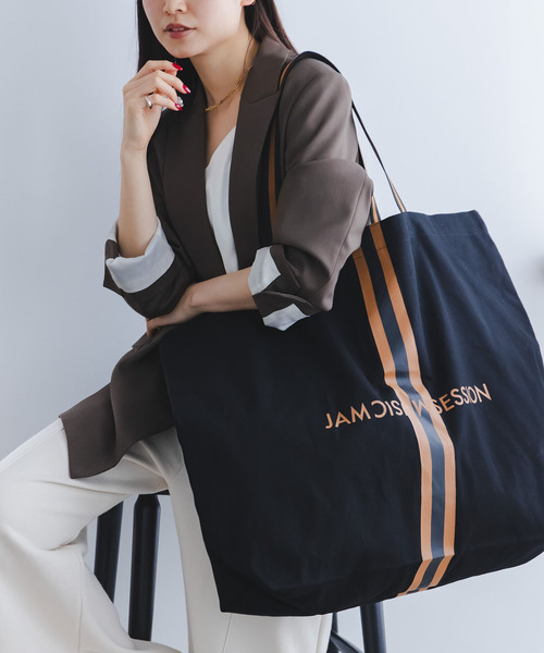 Noble(ノーブル)の「《追加3・WEB限定》N.Jam/エヌジャム トート Large(トートバッグ・レディース・ブラック・FREE)」の1枚目の写真