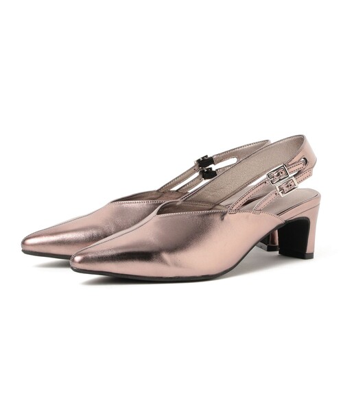 Ray BEAMS（レイビームス）の「2ベルト ミュール（パンプス・レディース・ブラック/ダークブラウン・23.0cm/23.5cm/24.0cm/24.5cm/25.0cm）」の10枚目の写真