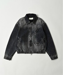 ADAM PATEK（アダムパテック）の「ADAMPATEK/velour dust jacket/フロッキーデニムブラストブルゾン（ブルゾン）」