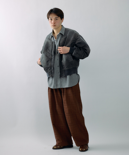 JOURNAL STANDARD J.S HOMESTEAD（ジャーナルスタンダードホームステッド）の「J.S.Homestead / ノー カラー MA-1（MA-1・メンズ・ベージュ/ブラック系その他・LARGE/MEDIUM）」の16枚目の写真