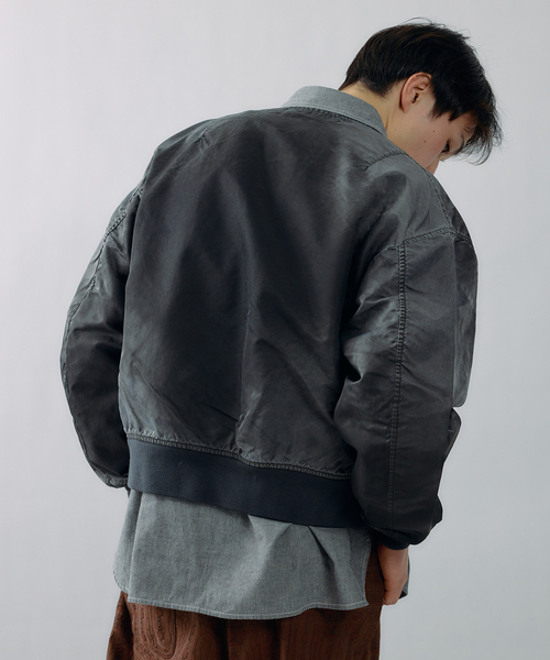 JOURNAL STANDARD J.S HOMESTEAD（ジャーナルスタンダードホームステッド）の「J.S.Homestead / ノー カラー MA-1（MA-1・メンズ・ベージュ/ブラック系その他・LARGE/MEDIUM）」の13枚目の写真