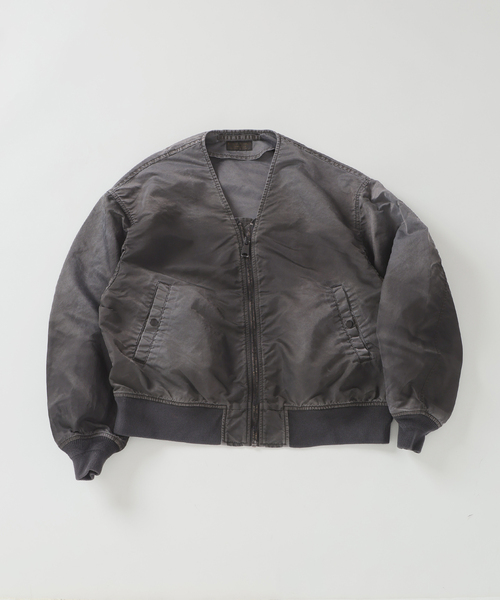 JOURNAL STANDARD J.S HOMESTEAD（ジャーナルスタンダードホームステッド）の「J.S.Homestead / ノー カラー MA-1（MA-1・メンズ・ベージュ/ブラック系その他・LARGE/MEDIUM）」の11枚目の写真