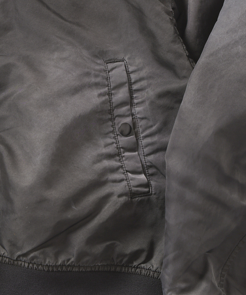 JOURNAL STANDARD J.S HOMESTEAD（ジャーナルスタンダードホームステッド）の「J.S.Homestead / ノー カラー MA-1（MA-1・メンズ・ベージュ/ブラック系その他・LARGE/MEDIUM）」の8枚目の写真