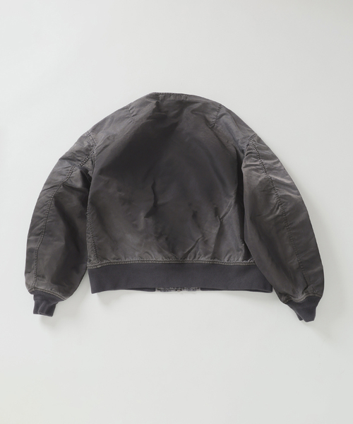 JOURNAL STANDARD J.S HOMESTEAD（ジャーナルスタンダードホームステッド）の「J.S.Homestead / ノー カラー MA-1（MA-1・メンズ・ベージュ/ブラック系その他・LARGE/MEDIUM）」の6枚目の写真