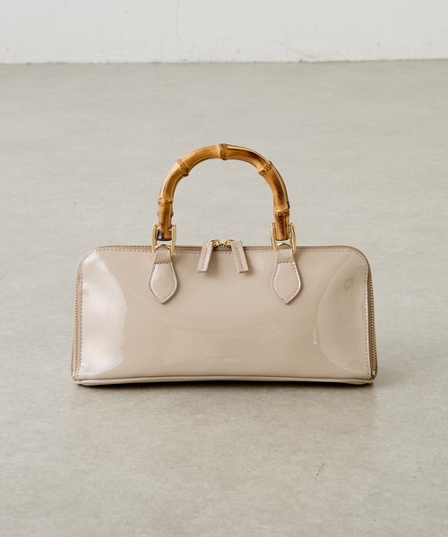 COLLAGE GALLARDAGALANTE(コラージュガリャルダガランテ)の「PAPILLONNER/バンブーハンドルバッグ/セレモニー(ハンドバッグ・レディース・ベージュ/ブラック・FREE)」の22枚目の写真