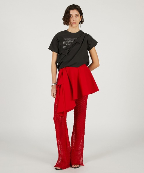 PRANK PROJECT（プランクプロジェクト）の「【2026Spring Pre-Order】スカートコンビニットパンツ / Skirt-Combined Pants（その他パンツ・レディース・ブラック/ベージュ/レッド・36/38）」の7枚目の写真