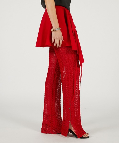 PRANK PROJECT（プランクプロジェクト）の「【2026Spring Pre-Order】スカートコンビニットパンツ / Skirt-Combined Pants（その他パンツ・レディース・ブラック/ベージュ/レッド・36/38）」の19枚目の写真