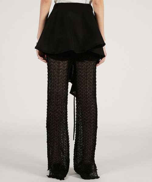 PRANK PROJECT（プランクプロジェクト）の「【2026Spring Pre-Order】スカートコンビニットパンツ / Skirt-Combined Pants（その他パンツ・レディース・ブラック/ベージュ/レッド・36/38）」の9枚目の写真