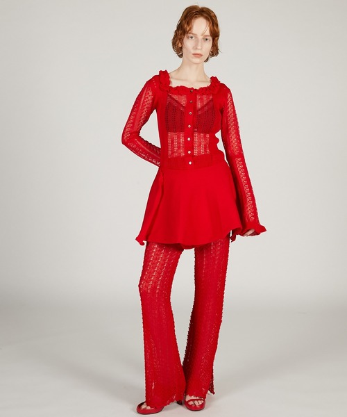 PRANK PROJECT（プランクプロジェクト）の「【2026Spring Pre-Order】スカートコンビニットパンツ / Skirt-Combined Pants（その他パンツ・レディース・ブラック/ベージュ/レッド・36/38）」の5枚目の写真