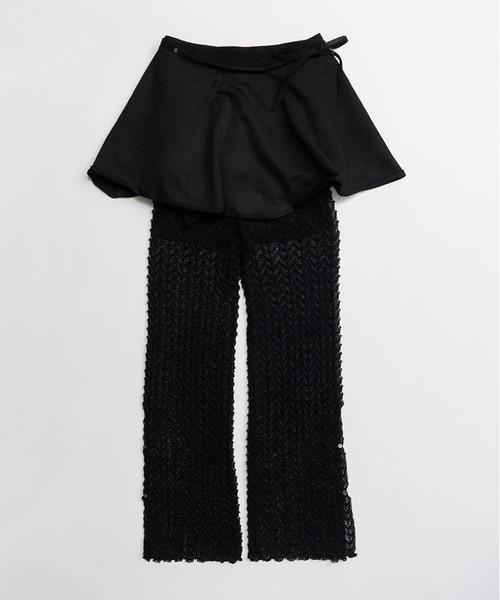 PRANK PROJECT（プランクプロジェクト）の「【2026Spring Pre-Order】スカートコンビニットパンツ / Skirt-Combined Pants（その他パンツ・レディース・ブラック/ベージュ/レッド・36/38）」の22枚目の写真