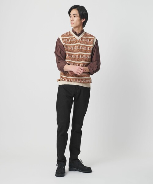 UNITED ARROWS（ユナイテッドアローズ）の「カイハラデニム ブラック スリムテーパード（デニムパンツ・メンズ・ライトグレー/ブラック・L/M/S/XL）」の7枚目の写真