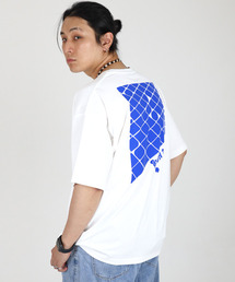 JUSTHANG（ジャストハング）の「ジェリーブルーロゴホワイトオーバーサイズ半袖Tシャツ[2.0 ver]（Tシャツ/カットソー）」