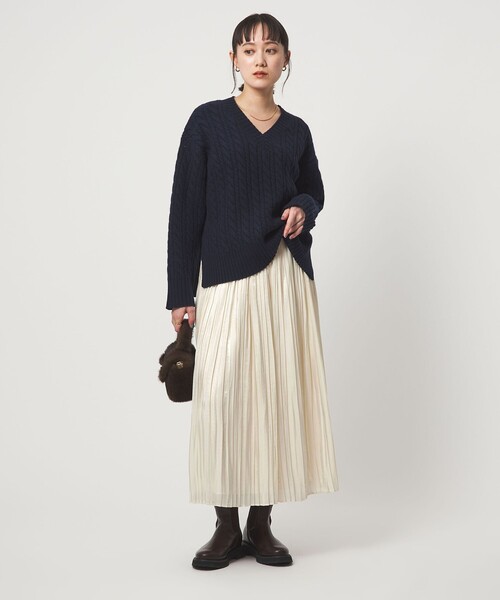 beauty & youth プリーツスカート BEAUTY＆YOUTH UNITED ARROWS スカート ポリエステル チンツプリーツ