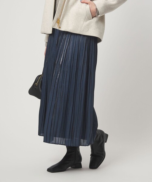 シャイニー プリーツ スカート（スカート）｜green label relaxing