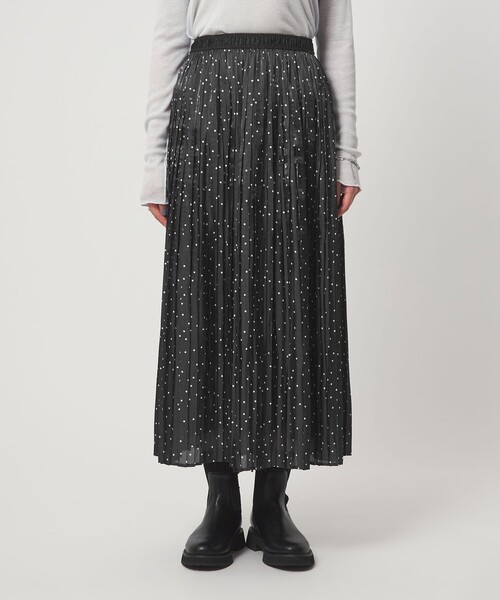 green label relaxing（グリーンレーベルリラクシング）の「シャイニー プリーツ スカート（スカート・レディース・オフホワイト/ネイビー/その他1・FREE）」の13枚目の写真