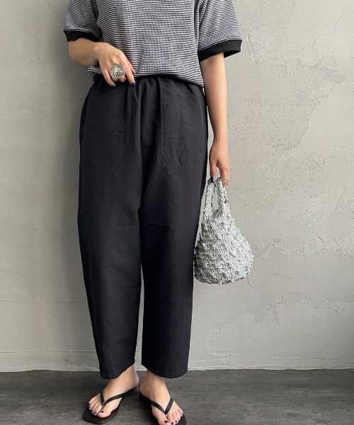 パンツ [DANTON/ダントン] コットンリネンイージーパンツ ダントン