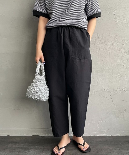 DANTON（ダントン）の「[DANTON/ダントン] コットンリネンイージーパンツ（その他パンツ・レディース・ブラック/オリーブ/ブラック系その他/キナリ・36）」の17枚目の写真