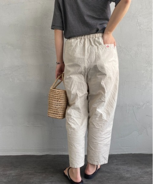 DANTON（ダントン）の「[DANTON/ダントン] コットンリネンイージーパンツ（その他パンツ・レディース・ブラック/オリーブ/ブラック系その他/キナリ・36）」の12枚目の写真
