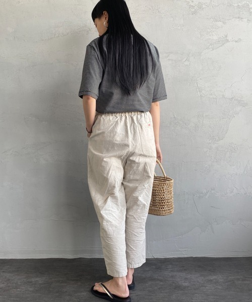 DANTON（ダントン）の「[DANTON/ダントン] コットンリネンイージーパンツ（その他パンツ・レディース・ブラック/オリーブ/ブラック系その他/キナリ・36）」の15枚目の写真