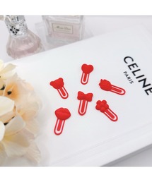 tone（トーン）の「【makana pau】ガーリーデコ ペーパークリップ セット(SU)（インテリア雑貨）」