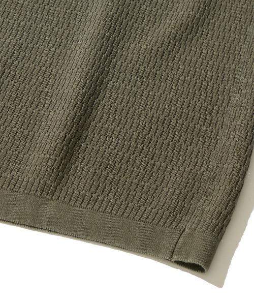 Healthknit(ヘルスニット)の「【Healthknit】Polo Collar S/S Knit / ニットポロシャツ(ポロシャツ・メンズ・オリーブ/アイボリー/ブラック・X-LARGE/LARGE/MEDIUM)」の12枚目の写真