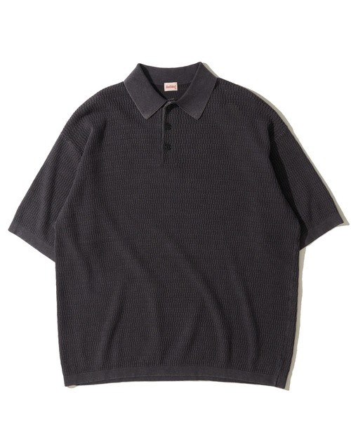 Healthknit(ヘルスニット)の「【Healthknit】Polo Collar S/S Knit / ニットポロシャツ(ポロシャツ・メンズ・オリーブ/アイボリー/ブラック・X-LARGE/LARGE/MEDIUM)」の4枚目の写真