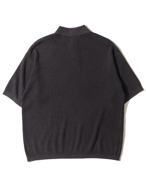 Healthknit(ヘルスニット)の「【Healthknit】Polo Collar S/S Knit / ニットポロシャツ(ポロシャツ・メンズ・オリーブ/アイボリー/ブラック・X-LARGE/LARGE/MEDIUM)」の5枚目の写真