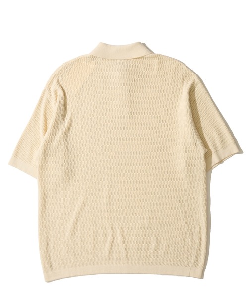 Healthknit(ヘルスニット)の「【Healthknit】Polo Collar S/S Knit / ニットポロシャツ(ポロシャツ・メンズ・オリーブ/アイボリー/ブラック・X-LARGE/LARGE/MEDIUM)」の7枚目の写真