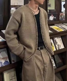 CELENA BEATS（セレナビーツ）の「ブレード編み Vネック ルーズ カーディガン（カーディガン/ボレロ）」