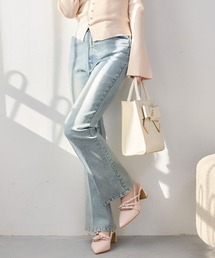 one after another NICE CLAUP | 【S/Mサイズ展開】ラメプリントストレッチデニムパンツ(デニムパンツ)