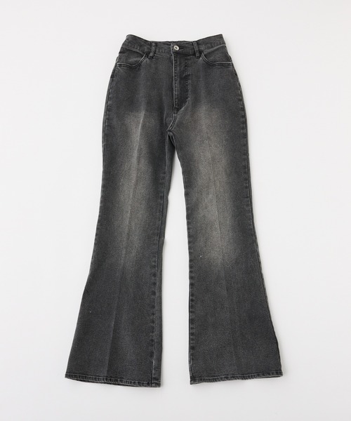 one after another NICE CLAUP（ワンアフターアナザーナイスクラップ）の「【S/Mサイズ展開】ラメプリントストレッチデニムパンツ（デニムパンツ・レディース・ブラック/ライトブルー/ブルー・SMALL/MEDIUM）」の22枚目の写真