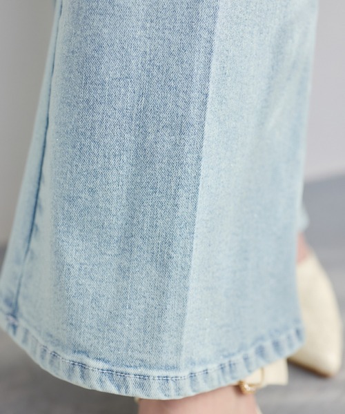 one after another NICE CLAUP（ワンアフターアナザーナイスクラップ）の「【S/Mサイズ展開】ラメプリントストレッチデニムパンツ（デニムパンツ・レディース・ブラック/ライトブルー/ブルー・SMALL/MEDIUM）」の14枚目の写真