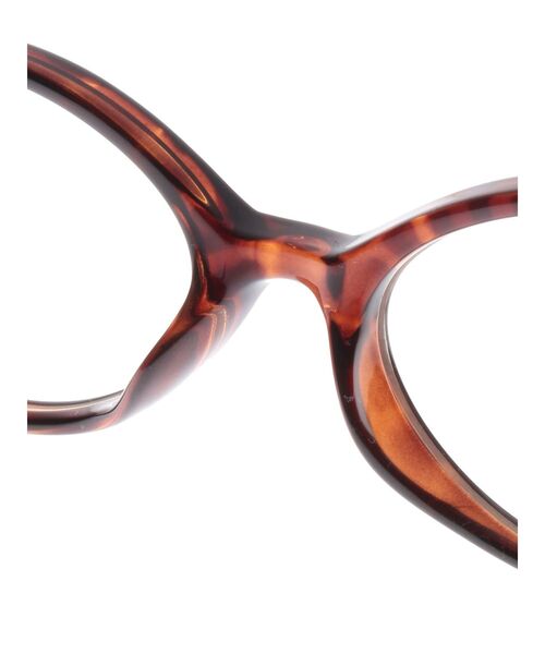 Ungrid(アングリッド)の「オーバル伊達メガネ(メガネ・レディース・ブラウン・FREE)」の5枚目の写真