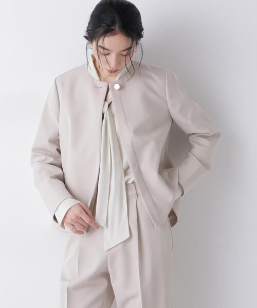 デイリーファンクション ノーカラージャケット(セットアップ可)（ノー