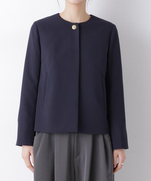 デイリーファンクション ノーカラージャケット(セットアップ可)（ノー