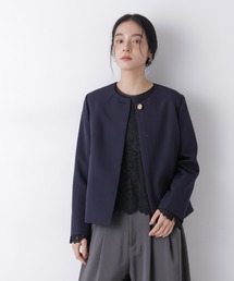 NANO universe | デイリーファンクション ノーカラージャケット(セットアップ可)(ノーカラージャケット)