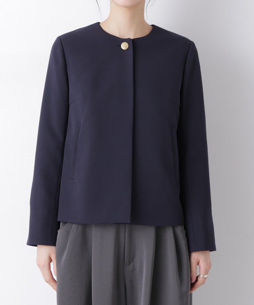 デイリーファンクション ノーカラージャケット(セットアップ可)（ノー