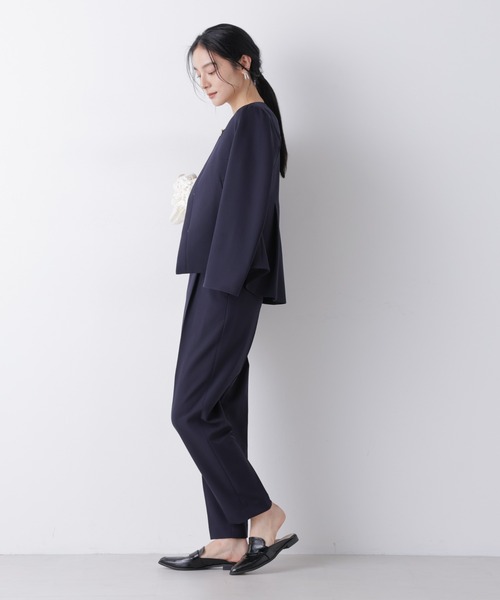 ナノユニバース　ノーカラージャケット　パンツ　セットアップ NANO universe（ナノユニバース）の「LB.04/ノーカラージャケット