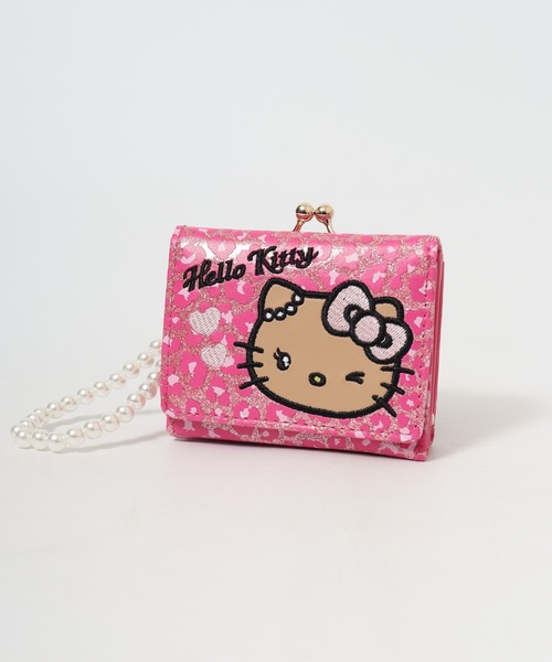 日焼けｷﾃｨｸﾞﾘｯﾀｰﾋｮｳ柄口金ﾐﾆ財布（財布）｜sanrio（サンリオ）の