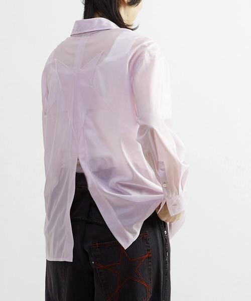 CONVERSE TOKYO（コンバーストウキョウ）の「STAR★ PATCH GLITTER SHEER SHIRT（シャツ/ブラウス・レディース・アイボリー/ブルー/ネイビー/ピンク・FREE）」の17枚目の写真
